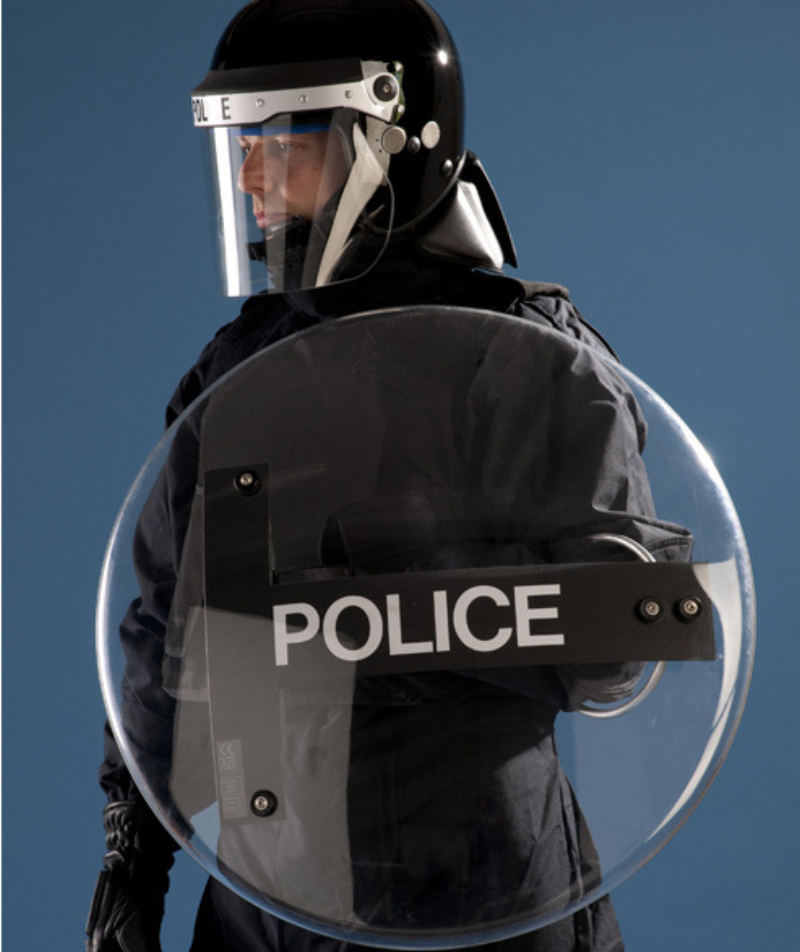 police riot shield
