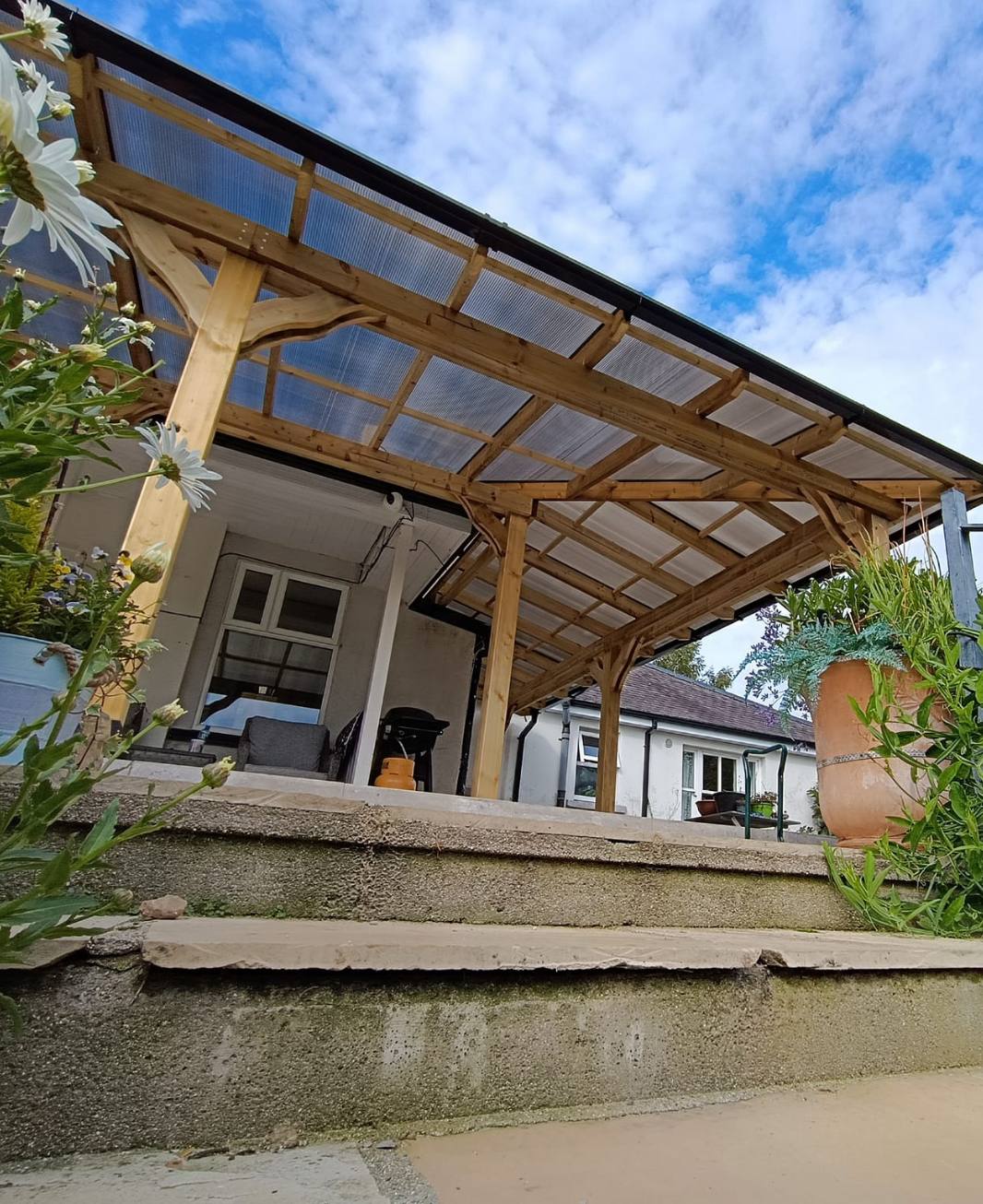 multiwall lean to roof