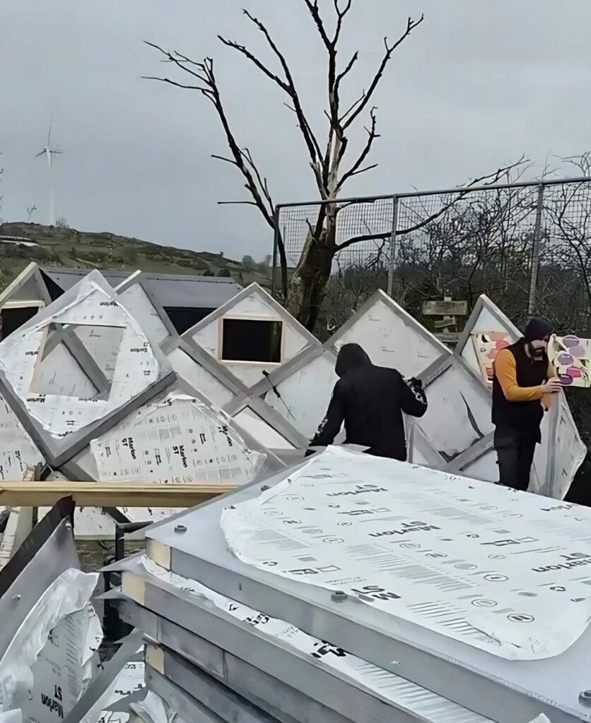 Corlea Primary School Zome Construction